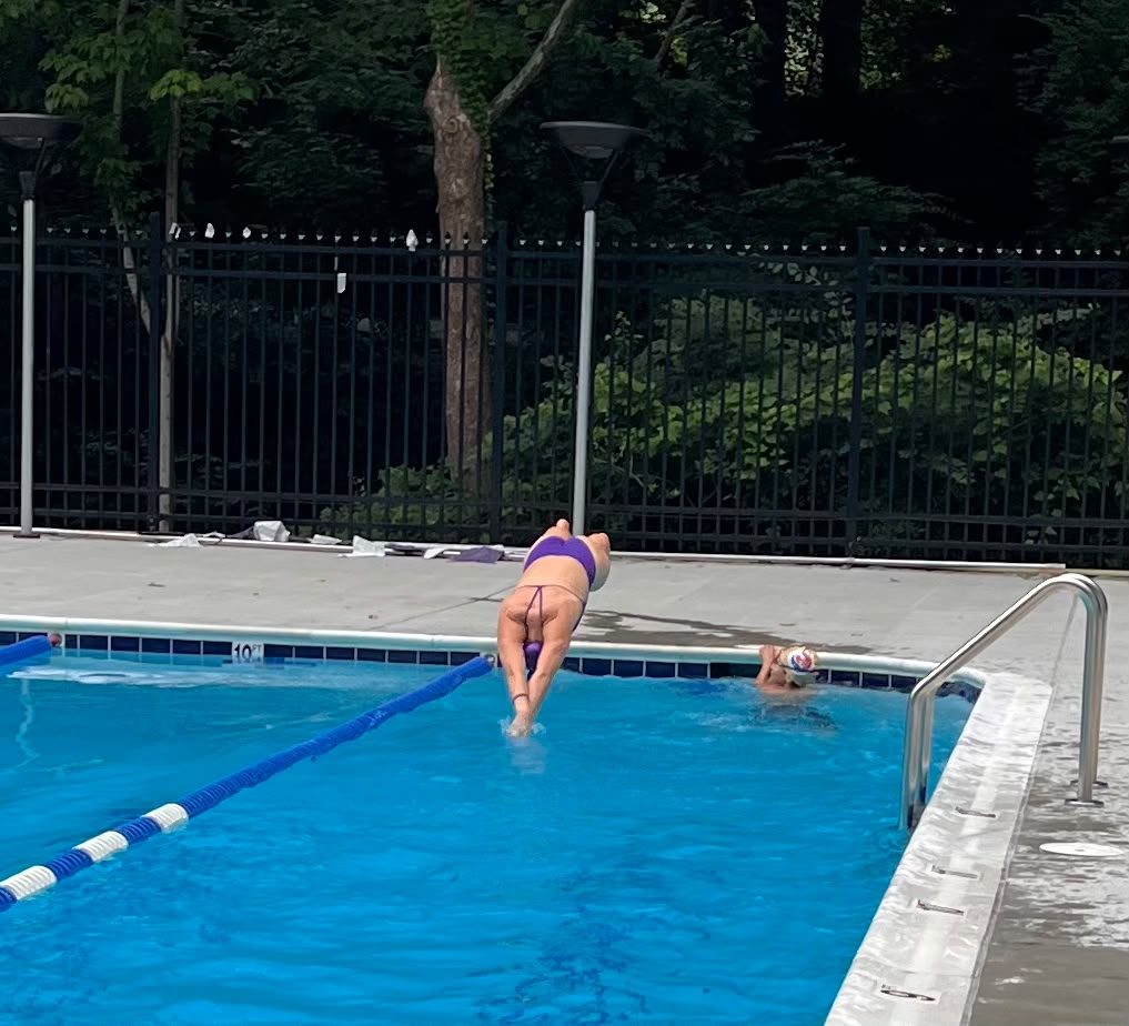 Coach Delia dives in