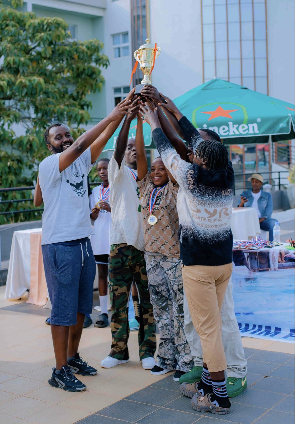 Champions' moment